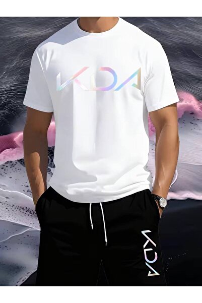 CLASSY.MODA Men's Printed T-Shirt Shorts Set Summer Comfortable Fit Oversized...