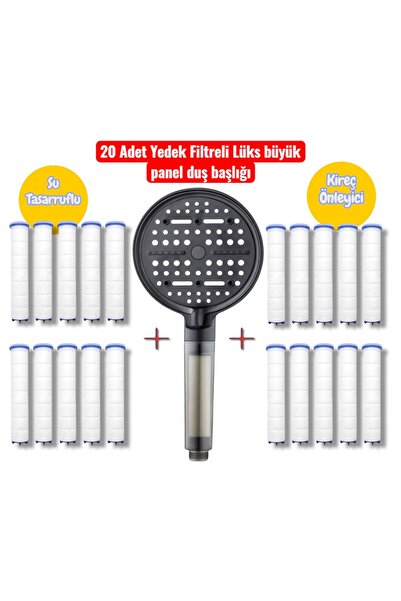 TRUVA Large Panel Shower Head with Water-Saving Anti-Limescale Feature and 20...