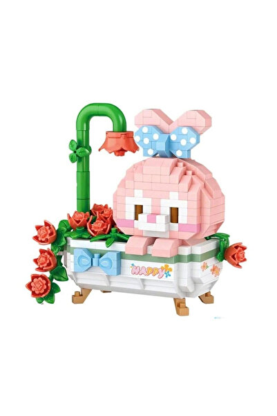 COjans LZ-8806 لعبة مكعبات بناء على شكل أرنب سعيد من LOZ، 370 قطعة