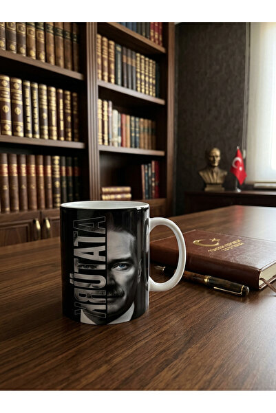 NİVRA GRUP Ataturk Digital Print Piece Porcelain 330ml. Coffee Cup