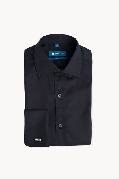 Braiconf Tailored office shirt with checkered print Multicolor