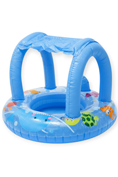 Mustran عوامة سباحة للأطفال مع مظلة للحماية من الشمس ومقعد، عوامة سباحة للأطف...