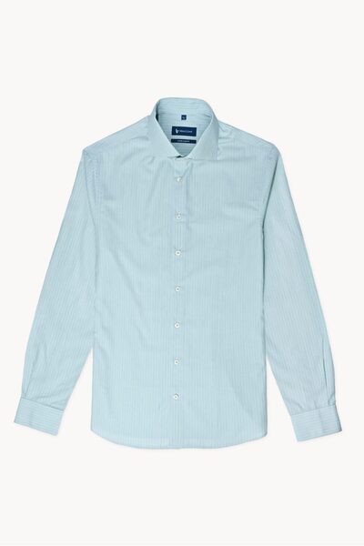 Braiconf Casual tailored shirt with extra-waisted print Multicolor