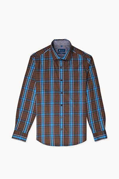 Braiconf Casual tailored shirt with checkered print Multicolor