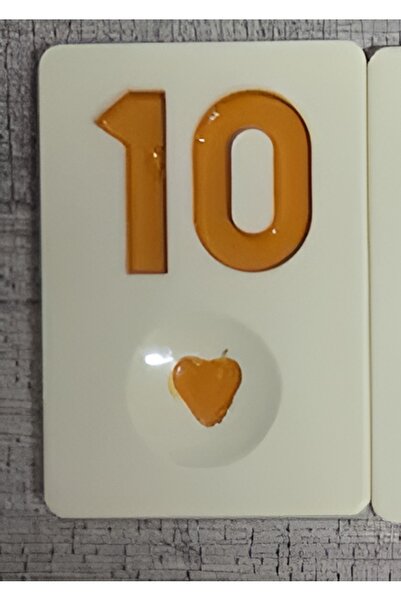 ESER 1 adet okey taşı- yapboz hediye sarı 10