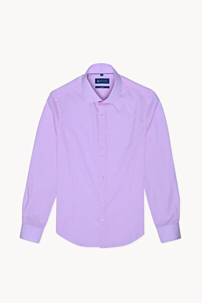 Braiconf Tailored office shirt with cambric print White