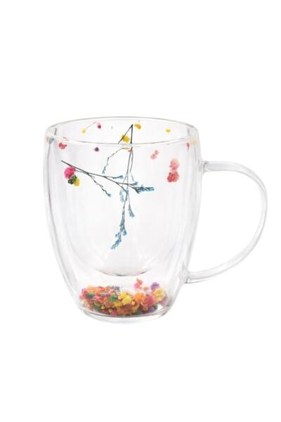 OEM Cană Aurora Bloom cu insert de flori uscate