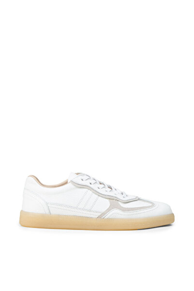 Deery Women's Genuine Leather White Sneaker Shoes