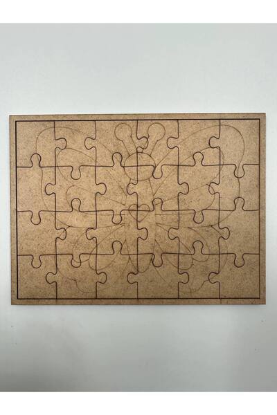 WOODIVA AHŞAP 1 Adet Kelebek 3D Puzzle Ahşap Boyama Seti Okul Etkinlik Aktivi...