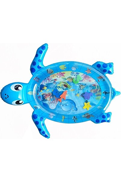 Empressco Bebek Su Oyun Matı Tummy Time Aktivite Oyuncağı Su Havuzu - Kaplumbağa
