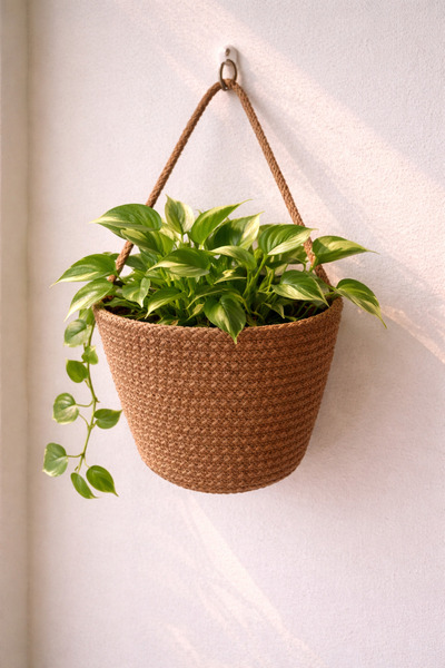 ÖRGÜM Decorative Multi-Purpose Organizer Basket 18X18 cm Only the Basket Pric...