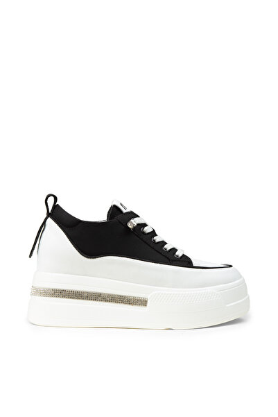 Deery Women's Black Hidden Heel Shoes Sneakers