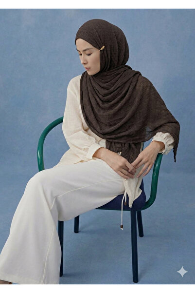 ARMANDA Eskitme viskoz ketensi şal doğal dokulu hafif yapılı