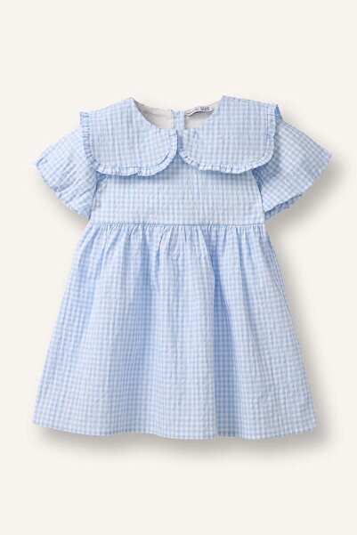 DeFacto Pötikareli Gofre Dokulu Elbise Kız Bebek H3714A526SP