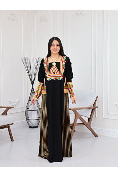 BS A traditional jalabiya with a design inspired by authentic Arab identity, ...