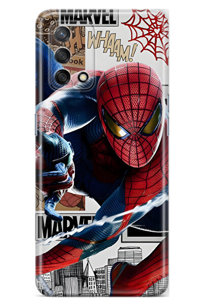 FLAMENKO حافظة هاتف شفافة متوافقة مع هاتف أوبو A74 سوبر هيرو منقوش