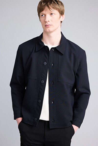 DeFacto Regular Fit Polo Collar Lined Blazer Jacket G6393Ax26Sp