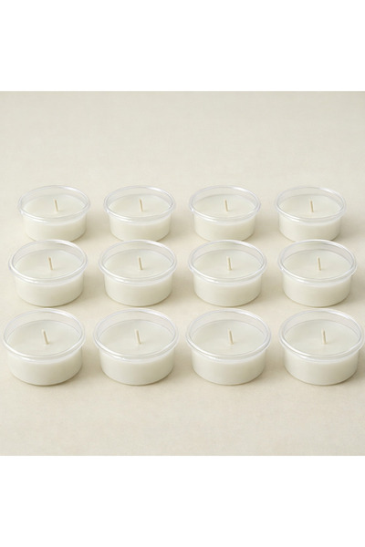 VANTES 10’lu Kapsül Mum Beyaz – Uzun Süre Yanan Tealight Mum | Dekoratif Orta...