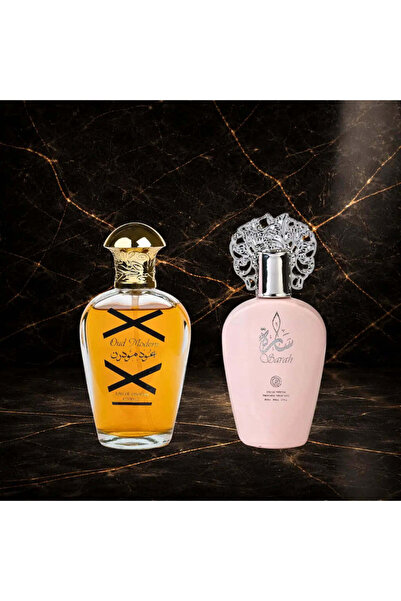 SARAH Set of 2 Arabian Perfumes 100 ml Women + Men - Oud Modern,