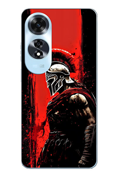 FLAMENKO حافظة هاتف شفافة متوافقة مع هاتف اوبو A60 واريور سبارتا منقوش