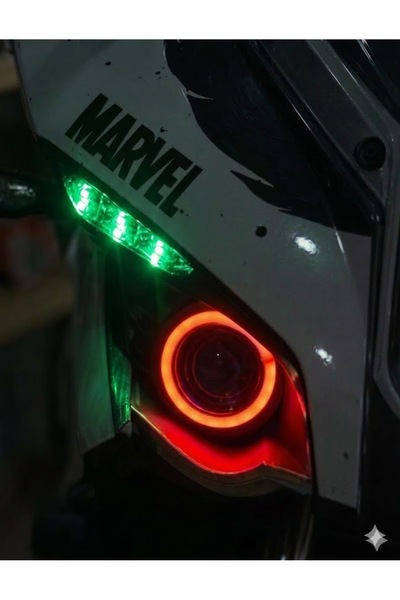 MotoFolyocum Bajaj Pulsar RS200 Park Ledi Far Filmi Folyo Sağ Sol