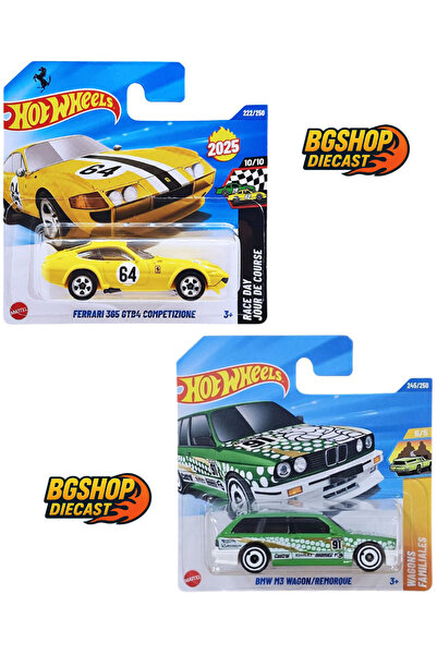 HOT WHEELS Ferrari 365 GTB4 Competizione - BMW M3 Wagon