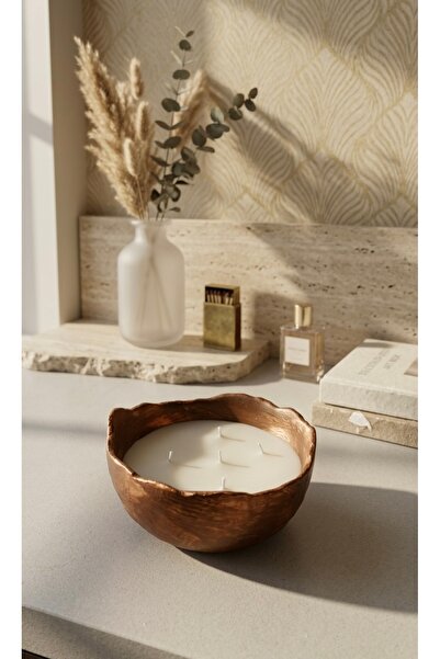 BalibeeCandle Balibeecandlehandmade dekoratif yuvarlak kasede mum 12x12 cm