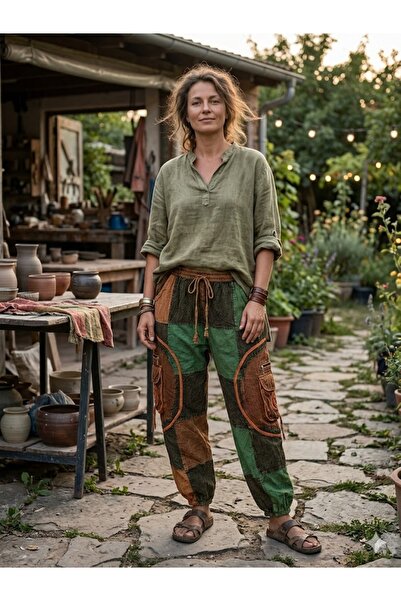 AYASOFYA OTANTIK Unisex Nepalese Authentic Ethnic Casual Hippie Bohemian Trou...