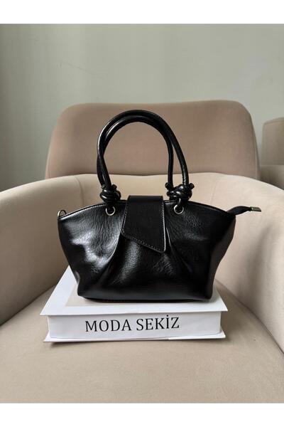 Moda Sekiz Women's Patent Leather Leather Crisscross Straps Cross and Shoulde...
