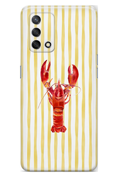 FLAMENKO حافظة هاتف شفافة متوافقة مع هاتف اوبو A74 ايستاكوز منقوش