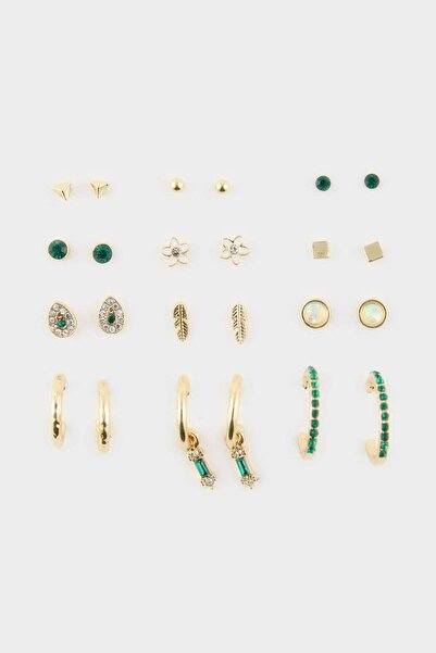 DeFacto Women's 12-Piece Earrings Set H1753Axns