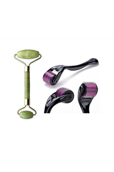 Anil Professional Cosmetics Double Sided Roller Jade Stone and 540 Needle Der...
