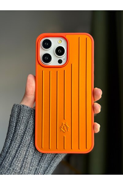 daystar Premium Çi Striped Zel Orange Phone Case Compatible with iPhone 16 Pr...