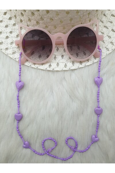 HAPPY HANDMADE Chain.../Lilac Color Glasses Chain/Children's Sunglasses Chain...
