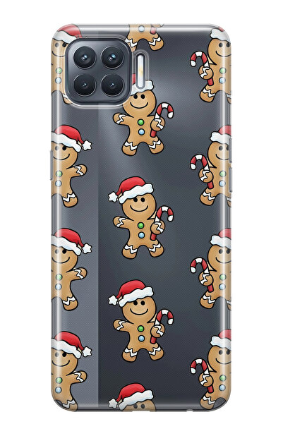 FLAMENKO حافظة هاتف شفافة متوافقة مع هاتف أوبو رينو 4 لايت جينيبي كوكبلاي منقوش