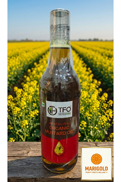 Marigold FarmFood زيت الخردل النقي المعصور على البارد