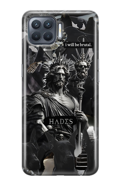 FLAMENKO حافظة هاتف شفافة متوافقة مع هاتف اوبو رينو 4 لايت هاديس ميثولوجي منقوش