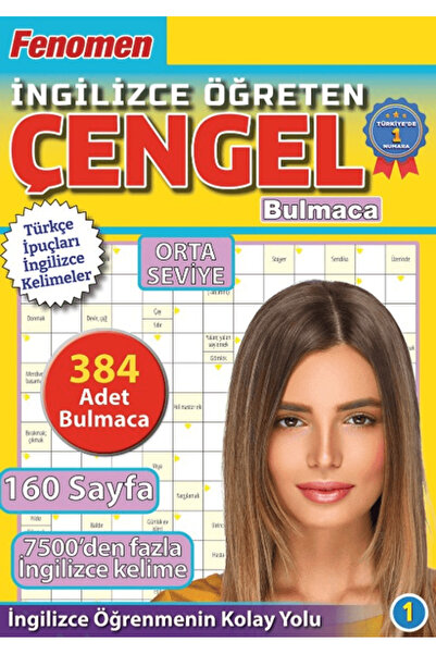 Maxi Yayıncılık Fenomen İngilizce Öğreten Çengel Bulmaca Orta Seviye-1 / / 97...