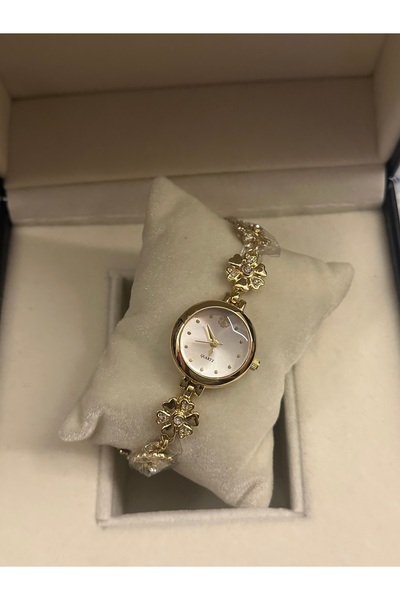 chaoyada Yonca Taş Kordon Vintage Kol Saati