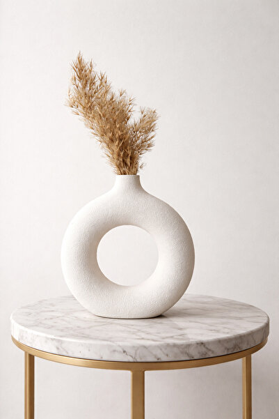 volessia Modern Ring Vase |   Minimalist Decorative Pampas Vase |   Bohemian ...