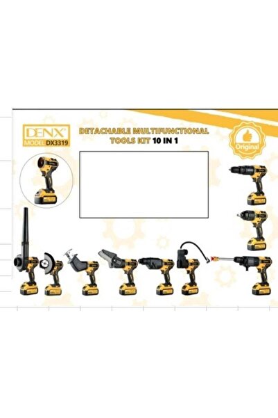 Dinx 10 in 1 Multi-Function Detachable Tool Set