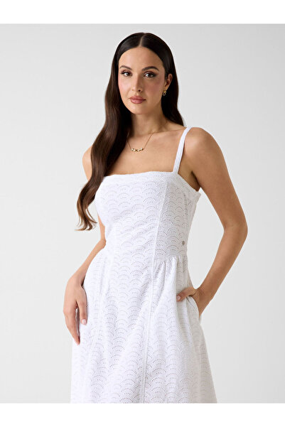 Guess Eyelets midi dress