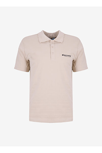 Discovery Expedition D6SM-TST3800 Bej Erkek Polo T-Shirt