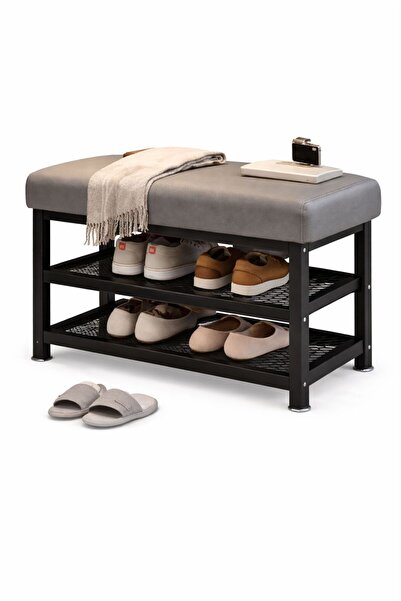 TSUMAB Shoe Bench with Storage – Entryway Shoe Rack Bench with Cushioned Seat...