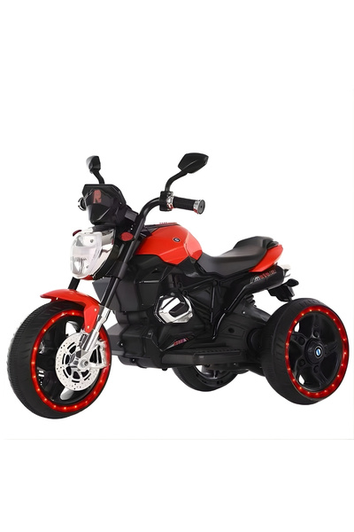 Rally دراجة نارية كهربائية للأطفال باللون الأزرق مزودة بدعامات أمان , من عمر ...