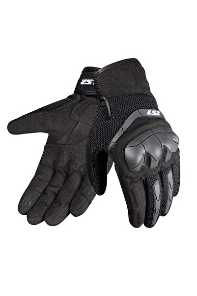 LS2 Kubra Black Women's Summer Motorcycle Gloves