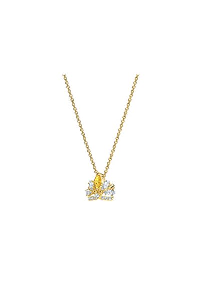 Swaroski Bee-shaped crown necklace