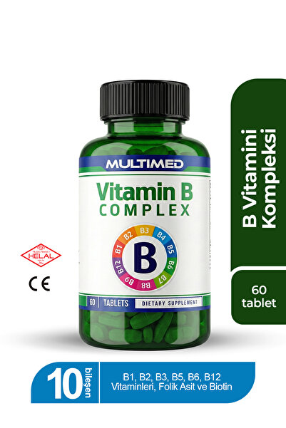 Multimed B Vitamini Kompleksi – Enerji Artırıcı & Destek – 60 Tablet