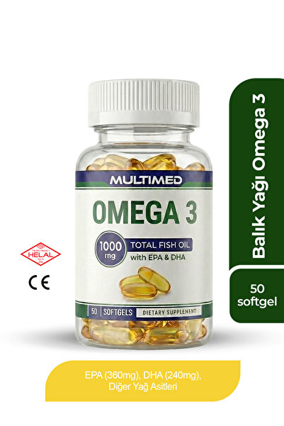 Multimed Omega 3 Balık Yağı 1000 mg 50 Softjel — Yüksek EPA ve DHA İçeren Formül