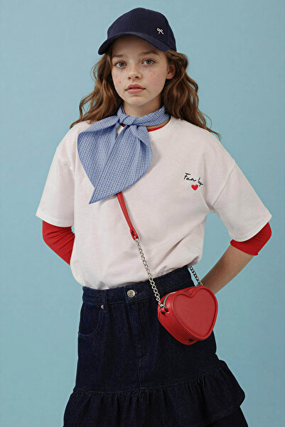 DeFacto 26Y801002539 Ecru Girls' T-Shirt H1044A8/Er105